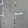 Гирлянда Бахрома с Колпачком 3,2 x 0,9 м Белая 220В, 168 LED, Провод Прозрачный ПВХ, IP65. Фото 3.