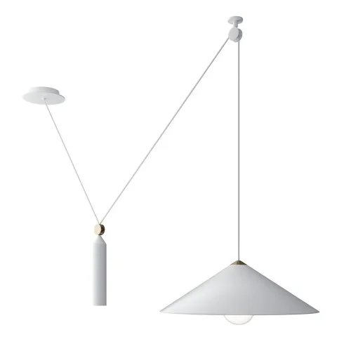 Подвесной светильник Peso E27 1x60Вт (Белый) - фото 2