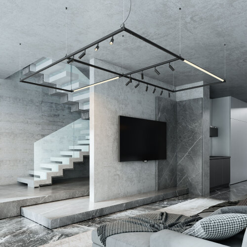 Module System Набор для подвеса Т-образный с питанием (черный) - Фото 2