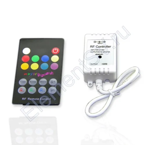 Аудиоконтроллер RGB IR20K (12-24V, 72-144W) - фото.