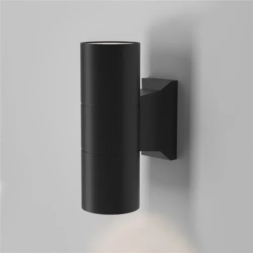Настенный светильник (бра) Бауэри / Bowery GU10х2 50Вт IP 54 (Черный) O574WL-02B - фото 2