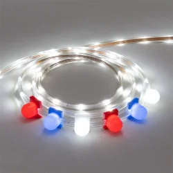 Светодиодная Лента LTC Герметичная Белая 220В, SMD2835, 24LED/м, 6000К, IP65, Бухта 100м