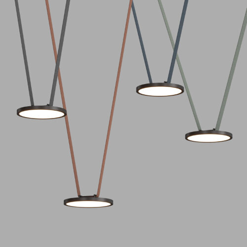 DK5566-BK Cветильник для трека-ремня Belty, серия Flow, со светодиодом, D168*H29.5мм, 48V DC, 10W, RA90, 120°, 4000K, IP20, черный, алюминий. Фото 3