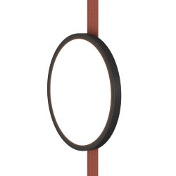 Cветильник для трека-ремня Belty, серия Flow, со светодиодом, D168*H29.5мм, 48V DC, 10W, RA90, 120°, 4000K, IP20, черный, алюминий, Denkirs DK5566-BK