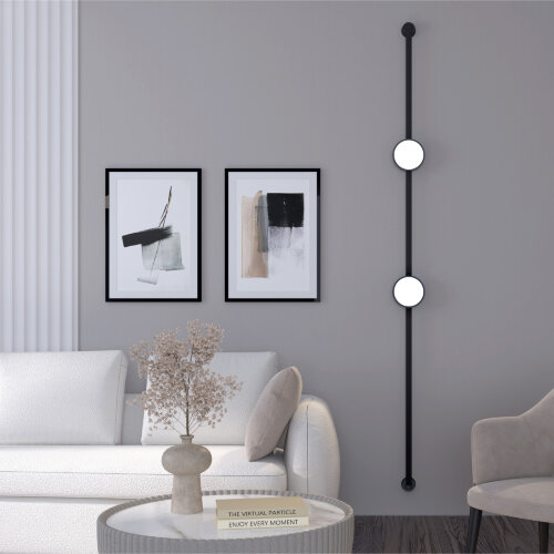 DK5566-BK Cветильник для трека-ремня Belty, серия Flow, со светодиодом, D168*H29.5мм, 48V DC, 10W, RA90, 120°, 4000K, IP20, черный, алюминий. Фото 8