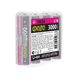 Аккумулятор 18650 3.7В Li-Ion 3000мА.ч без платы защиты PB-4 (уп.4шт) ФАZА 5059863