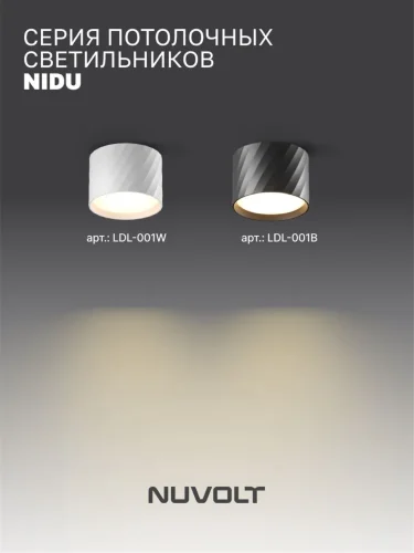 Потолочный светильник NUVOLT LDL-001B (Черный) - фото 3