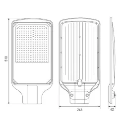 Светильник светодиодный SPP-504-0-50K-150 150Вт 5000К IP65 15000лм КСС Д DOB SMD 48мм уличный черн. Эра Б0062693