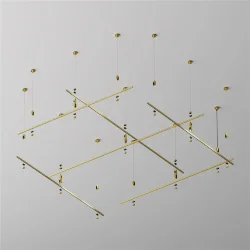 Шинопровод 2 м Flarity латунь (Латунь)