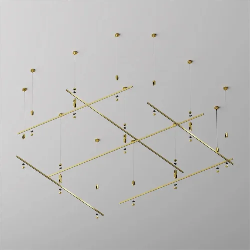 Шинопровод 2 м Flarity латунь (Латунь) - фото 3