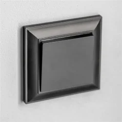 Рамка из поликарбоната на 1 пост Fiore черный W0012208