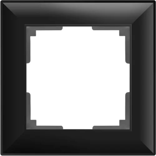 Рамка из поликарбоната на 1 пост Fiore черный W0012208 - фото 5