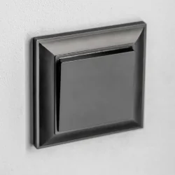 Рамка из поликарбоната на 1 пост Fiore черный W0012208