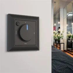 Рамка из поликарбоната на 1 пост Fiore черный W0012208