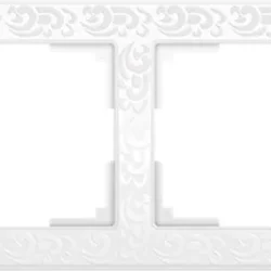 W0042301/ Рамка на 4 поста Flock (белый) W0042301