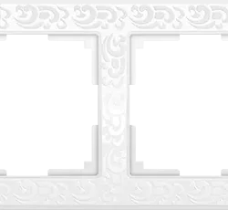 W0042301/ Рамка на 4 поста Flock (белый) W0042301