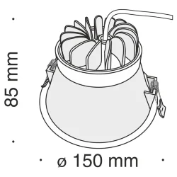 Встраиваемый светильник Stella 1x14Вт 3000K (Белый)