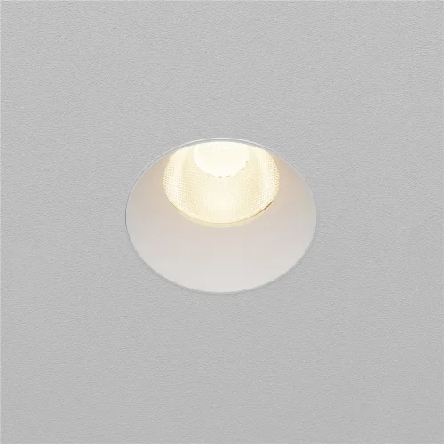 Встраиваемый светильник Омут / Dip 15 Вт 3000 К 50° (Белый) DL121-15W-3K-TRS-W - фото 5