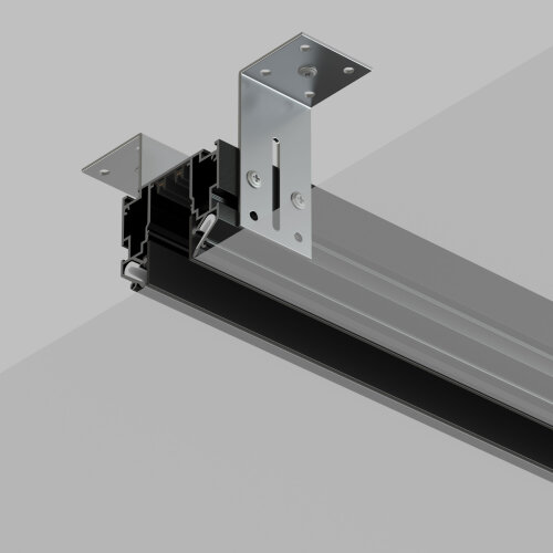 TR2023-BK Профиль-трек SMART ONE, для натяжных потолков, 3 м, алюминий, черный. Фото 2