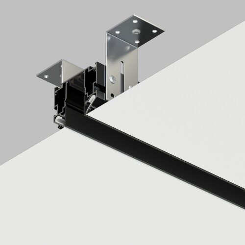 TR2023-BK Профиль-трек SMART ONE, для натяжных потолков, 3 м, алюминий, черный. Фото 3