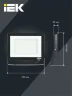 Прожектор светодиодный СДО 06-70 6500К IP65 черн. IEK LPDO601-70-65-K02 - фото 7