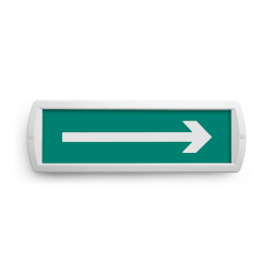 Сменная надпись "Стрелка вправо" на зеленом фоне