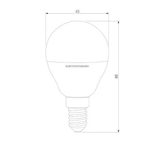 Светодиодная лампа Dimmable G45 7W 4200K E14 BLE1449 - фото 2