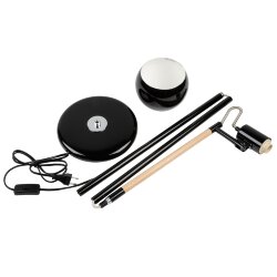 UML-T702 E14 BLACK Торшер напольный под лампу Е14, 60W, с регулировкой наклона, Механический выключатель, Черный