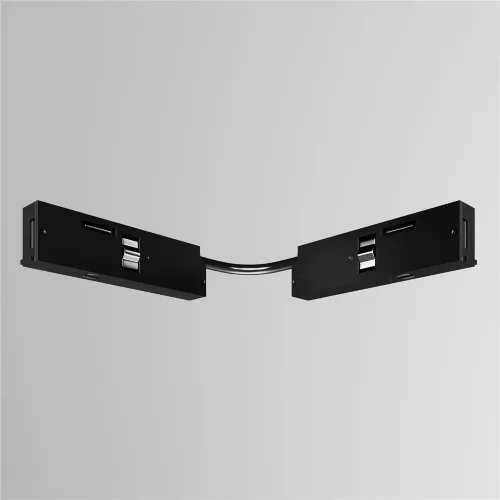 Коннектор питания угловой с проводом 6см Levity (Черный) - фото 2