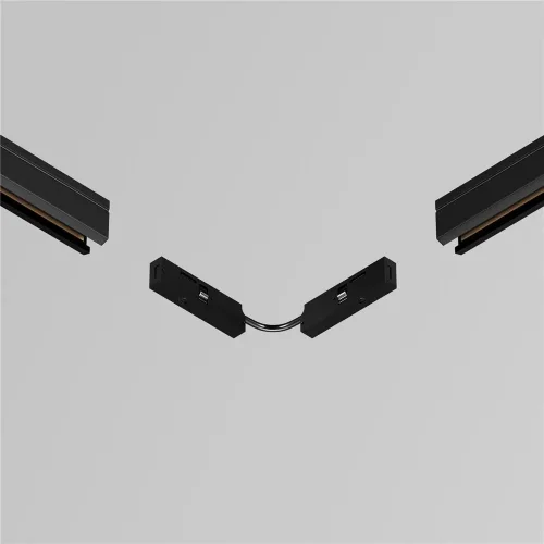 Коннектор питания угловой с проводом 6см Levity (Черный) - фото 4