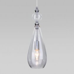 Подвесной светильник со стеклянным плафоном 50202/1 прозрачный (051704)