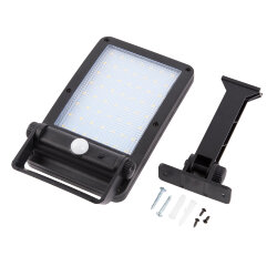 USL-F-561-PT165 SENSOR N1 Садовый светильник на солнечной батарее, с датчиком движения, 6Вт, Кронштейн в-к, Белый свет 4000K, Корпус черный, TM Uniel