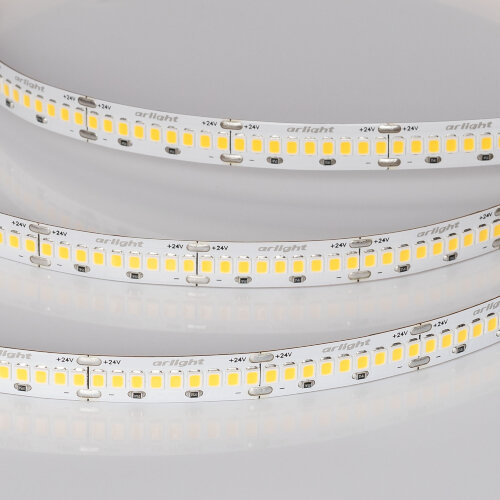 Светодиодная лента ULTRA-A288-10mm 24V Warm2700 (17 W/m, IP20, 5m) (Arlight, высок.эфф.200 лм/Вт) - фото 2