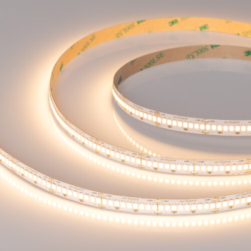 Светодиодная лента ULTRA-A288-10mm 24V Warm2700 (17 W/m, IP20, 5m) (Arlight, высок.эфф.200 лм/Вт) 054932 - фото