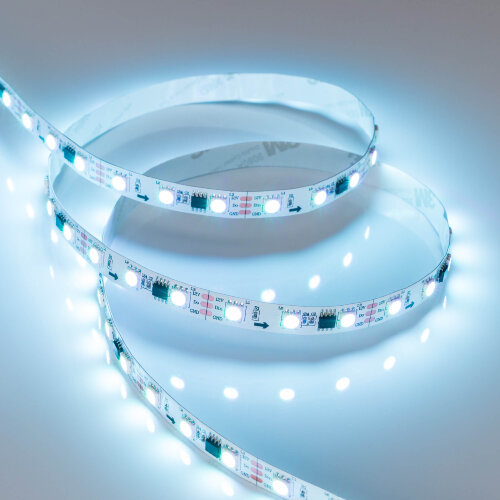 Светодиодная лента SPI-В60-10mm 12V RGB-РХ3 (14.4 W/m, IP20, 5060, 5m) (Arlight, Открытый, IP20) 026367(2) - фото 6