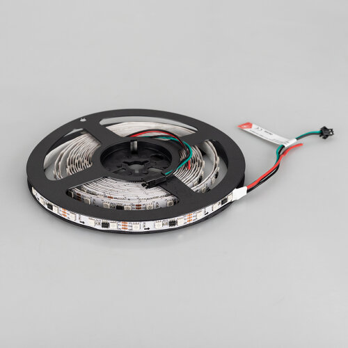 Светодиодная лента SPI-В60-10mm 12V RGB-РХ3 (14.4 W/m, IP20, 5060, 5m) (Arlight, Открытый, IP20) 026367(2) - фото 4