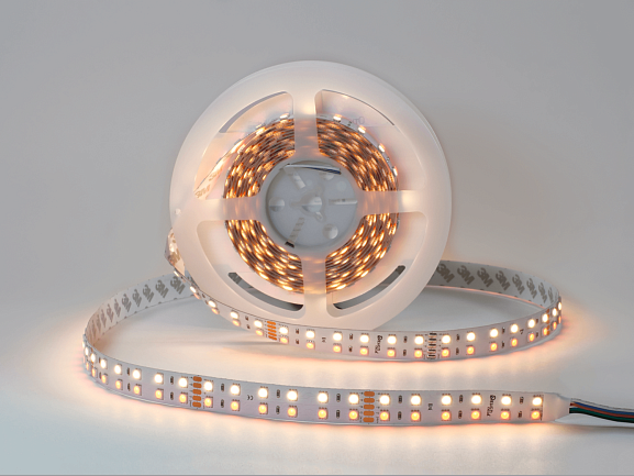 Светодиодная лента 28.8Вт 24В IP33 RGB + теплое свечение, DSG5120-24-RGB+WW-33 - фото
