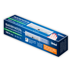 USN-F10 100W-2P WHITE Выключатель бесконтактный с датчиком движения, Цвет белый, TM Uniel