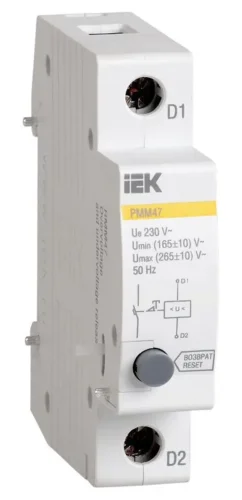 Расцепитель минимального и максимального напряжения РММ47 на DIN-рейку KARAT IEK MVA01D-RMM - фото
