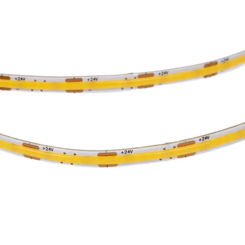 Светодиодная лента COB, 400 chip/m, теплая 3000К, 24V, 6W/m, CRI>90, P8, IP20, A661 - фото.