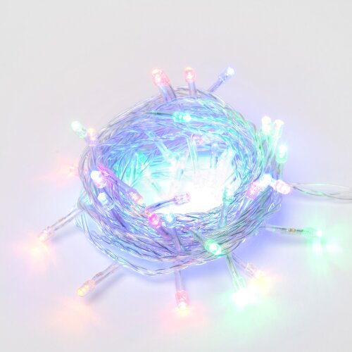 ULD-S0250-020-STA MULTI IP20 Гирлянда светодиодная, 2.5м, 20 светодиодов, Разноцветный свет, Провод прозрачный - фото 2