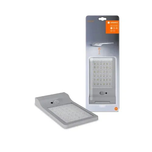 Уличный ночник | 3W/4000K IP44 (Свет/Движение) Серебристый | - LEDVANCE DoorLED Solar Sensor. Фото 2