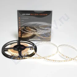 Светодиодная лента Class Premium, 3528, 120 led/m, warm white, 12V, IP33, A3