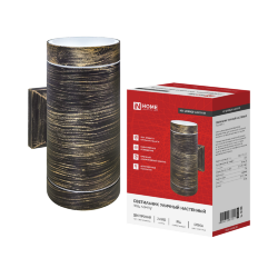 Светильник уличный настенный двусторонний НБУ ЦИЛИНДР-2xGX53-BR алюм бронза IP54 IN HOME