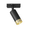 Трековый светильник WOLTA WTL-MR11/15BG под лампу MR11 с цоколем GU10 Черный / золотой PETITE - фото 1.