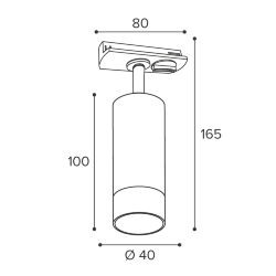 Трековый светильник WOLTA WTL-MR11/15BG под лампу MR11 с цоколем GU10 Черный / золотой PETITE