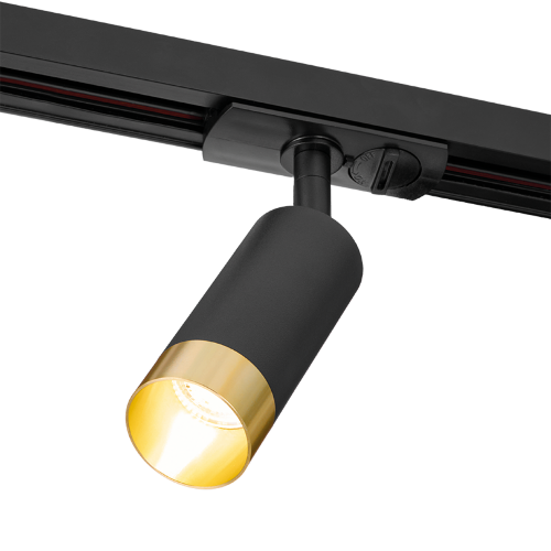 Трековый светильник WOLTA WTL-MR11/15BG под лампу MR11 с цоколем GU10 Черный / золотой PETITE - фото 3.