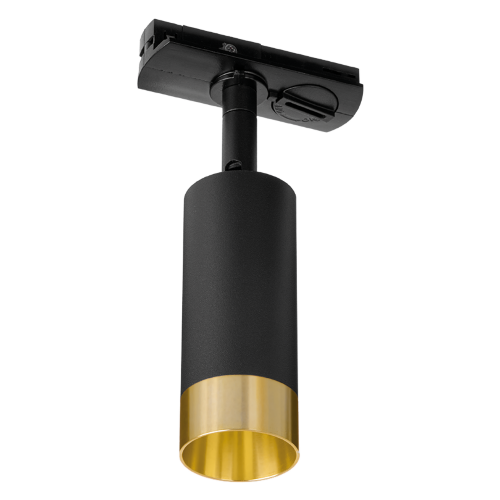 Трековый светильник WOLTA WTL-MR11/15BG под лампу MR11 с цоколем GU10 Черный / золотой PETITE - фото 4.