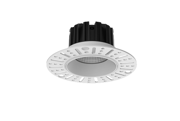 'Светильник встраиваемый под шпаклевку DILLY 12Вт, 50°, IP44, белый, 3000K, DL-RE48P-WH-12-WW. Фото 2