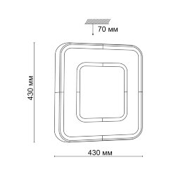 Настенно-потолочный светильник «Sonex» 3047/DL, серия: ARTI (накладной) - Приложение LampSmart